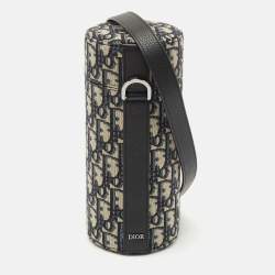 Dior Oblique Canvas and Leather Vertical Roller Messenger Bag