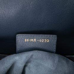 Dior Blue Leather Saddle Bag