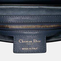 Dior Blue Leather Saddle Bag