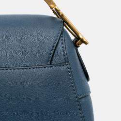Dior Blue Leather Saddle Bag