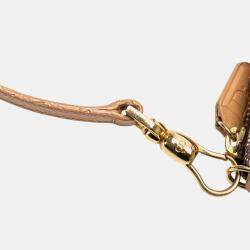 Dior Brown Mini Diorissimo Canvas Saddle Pochette