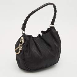 Dior Black Diorissimo Nylon Lovely Hobo
