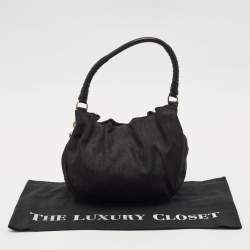 Dior Black Diorissimo Nylon Lovely Hobo