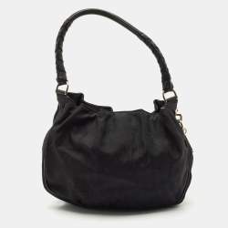 Dior Black Diorissimo Nylon Lovely Hobo