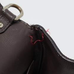 Dior Red Leather Small Be Dior Flap Top Handle Bag