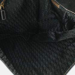 Dior Black Leather Baudrier Saddle Bag