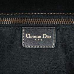 Dior Black Leather Baudrier Saddle Bag