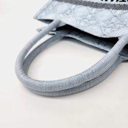 Dior Blue Raffia Book Tote Bag