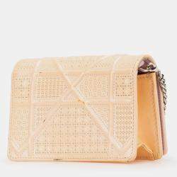 Dior Beige Baby Patent Microcannage Diorama Flap