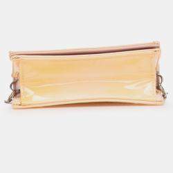 Dior Beige Baby Patent Microcannage Diorama Flap