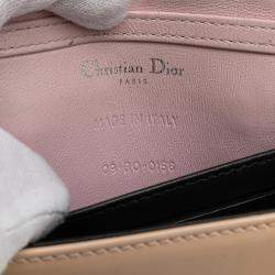 Dior Beige Baby Patent Microcannage Diorama Flap