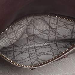 Dior Burgundy Cannage Leather Small Lady Dior My ABCDior Tote