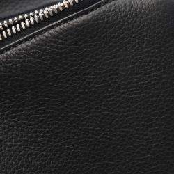 Dior Black Kim Jones Grained Calfskin Saddle Bag