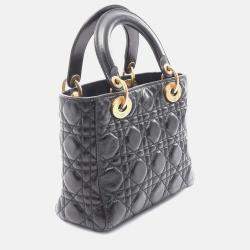 Dior Black Small Crinkled Patent Cannage My ABCDior Lady Dior