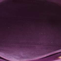 Dior Purple Cannage Leather Small Lady Dior My ABCDior Bag