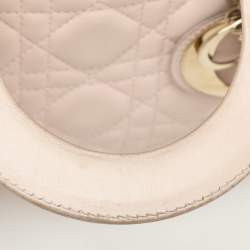 Dior Beige Cannage Leather Small Lady Dior My ABCDior Tote