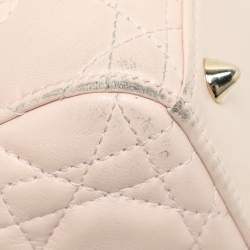 Dior Beige Cannage Leather Small Lady Dior My ABCDior Tote