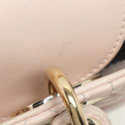 Dior Beige Cannage Leather Small Lady Dior My ABCDior Tote