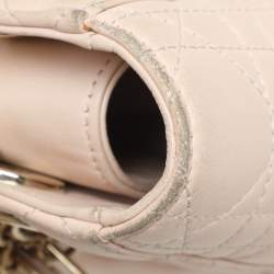 Dior Beige Cannage Leather Small Lady Dior My ABCDior Tote