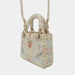 Dior Multicolor Micro Calfskin In Lights Lady Dior