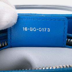 Dior Blue Medium Lambskin Cannage Lady Dior