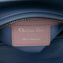 Dior Red Medium Tricolor Lambskin Cannage Lady Dior