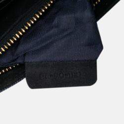 Dior Navy Blue Studded Denim Diorama Wallet on Chain