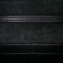 Dior Navy Blue Studded Denim Diorama Wallet on Chain