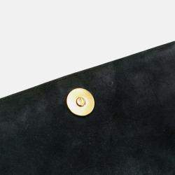 Dior Navy Blue Studded Denim Diorama Wallet on Chain