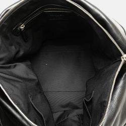 Dior Black Large Lambskin Cannage Polochon Granville Satchel