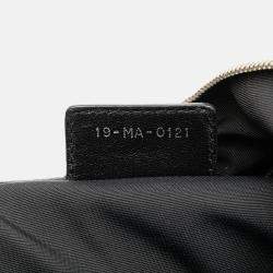 Dior Black Large Lambskin Cannage Polochon Granville Satchel