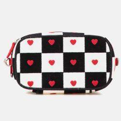 Dior White Small Canvas Embroidered D Royaume d Amour Diortravel Vanity Case