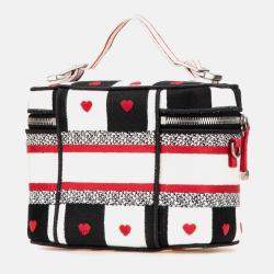 Dior White Small Canvas Embroidered D Royaume d Amour Diortravel Vanity Case