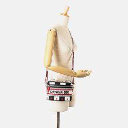 Dior White Small Canvas Embroidered D Royaume d Amour Diortravel Vanity Case