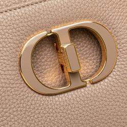 Dior Beige Medium Grained Calfskin Saint Honore Bag