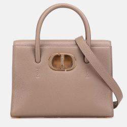 Dior Beige Medium Grained Calfskin Saint Honore Bag