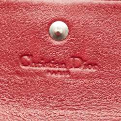 Dior Red Cannage Patent Leather Rendezvous Wallet on Chain