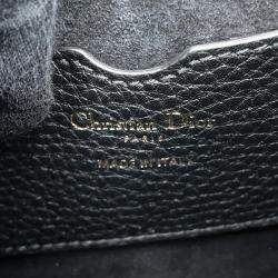 Dior Bobby Shoulder Bag Black Grained Calfleather Size Medium
