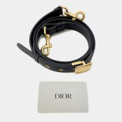 Dior Bobby Shoulder Bag Black Grained Calfleather Size Medium