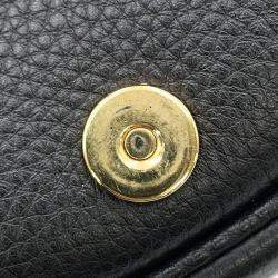 Dior Bobby Shoulder Bag Black Grained Calfleather Size Medium