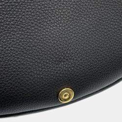 Dior Bobby Shoulder Bag Black Grained Calfleather Size Medium