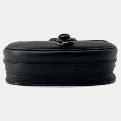 Dior Bobby Shoulder Bag Black Grained Calfleather Size Medium