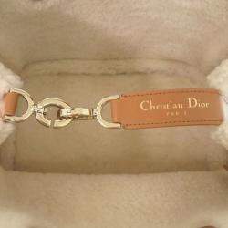 Christian Dior Toujours Macrocannage Mouton/Leather Brown Handbag