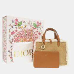Christian Dior Toujours Macrocannage Mouton/Leather Brown Handbag