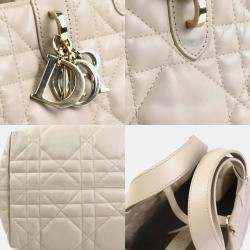 Christian Dior Handbag Toujours Bag Medium Leather Beige