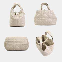 Christian Dior Handbag Toujours Bag Medium Leather Beige