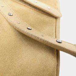Dior Saddle Beige Suede Shoulder Bag
