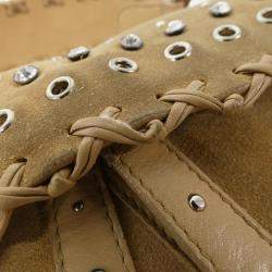 Dior Saddle Beige Suede Shoulder Bag