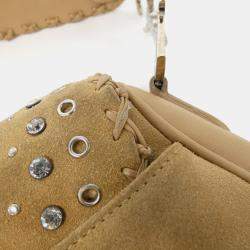 Dior Saddle Beige Suede Shoulder Bag