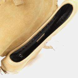 Dior Saddle Beige Suede Shoulder Bag